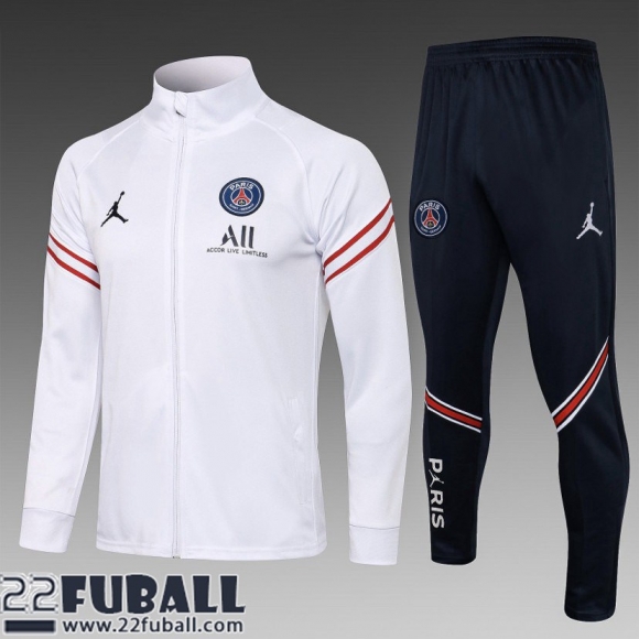 Sweatjacke PSG blanche Kinder 21 22 TK73